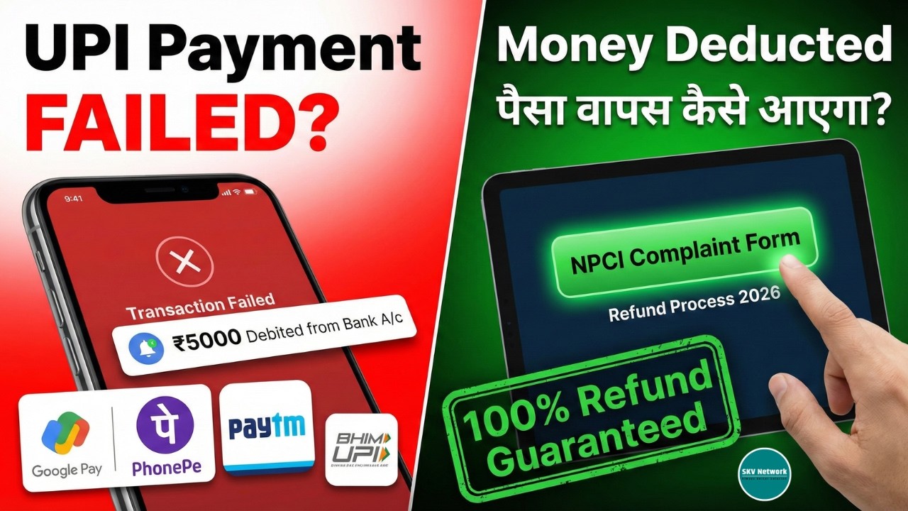 PhonePe या BHIM UPI से पेमेंट फेल हो जाए तो रिफंड कैसे लें? शिकायत करने का सही तरीका और पूरा प्रोसेस
