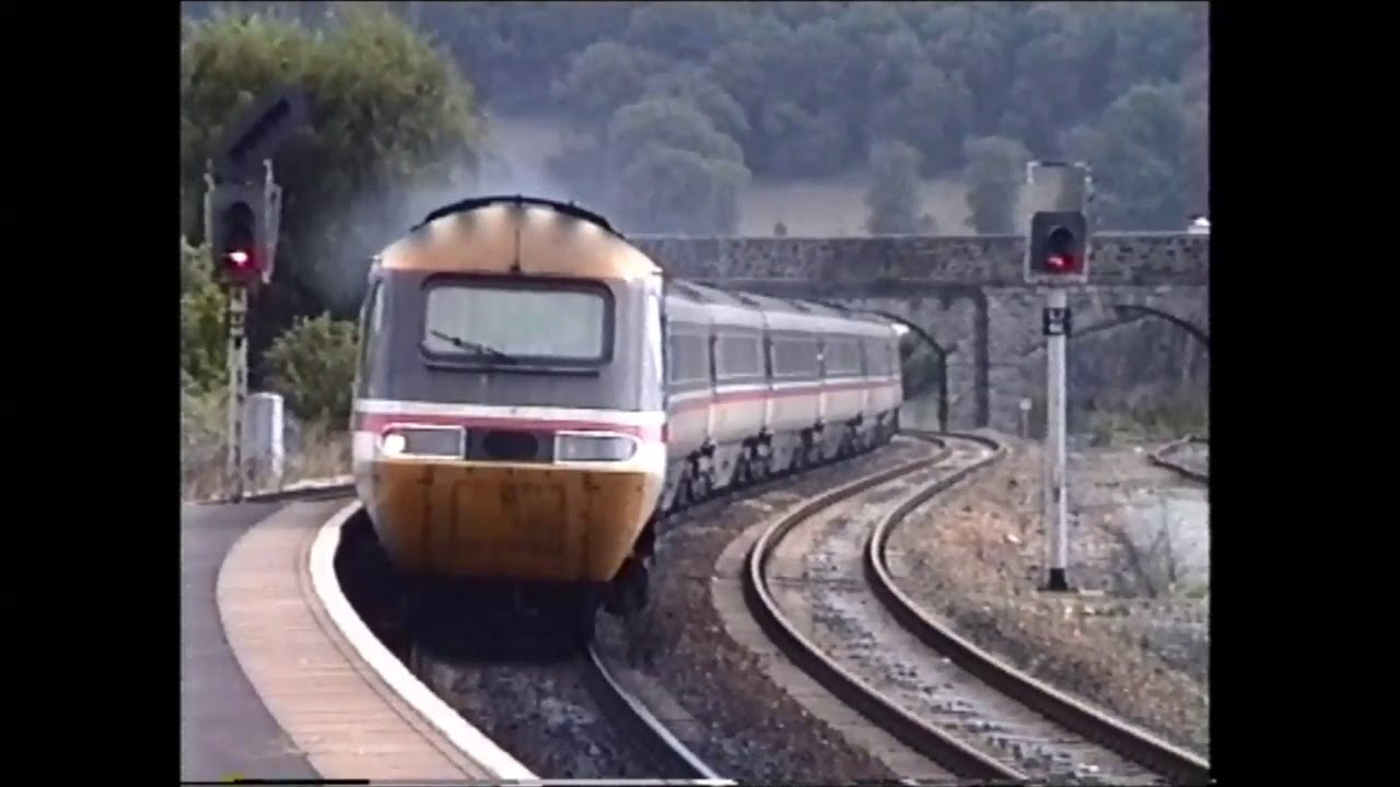 Rails in Wales.  1996 at Llandudno Junction, Holyhead, Bangor and Chester