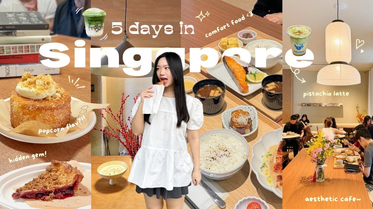 SINGAPORE VLOG ✨ | new spots, kada, cafe-hopping, aesthetic restaurants and many more 💕 (eng/indo)