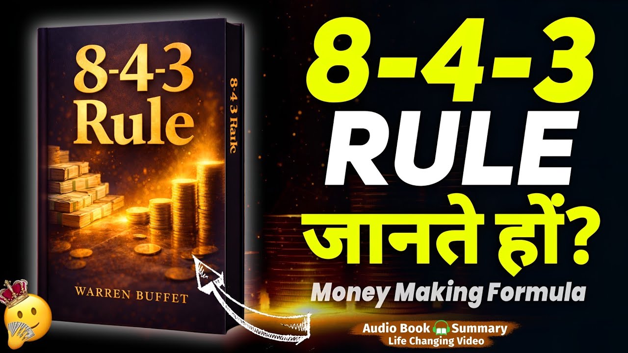 The 8-4-3 Investment Rule 💰 10,000 रुपये से 1 करोड़? 😱 | Warren Buffett का अमीर बनने का फॉर्मूला