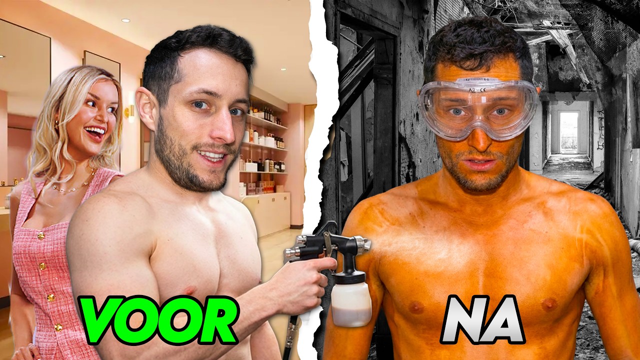 GEEKS krijgen hun EERSTE SprayTan😳 SHOKKEND RESULTAAT!