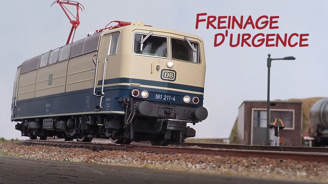 Freinage d'urgence BR181.2 Piko - train HO