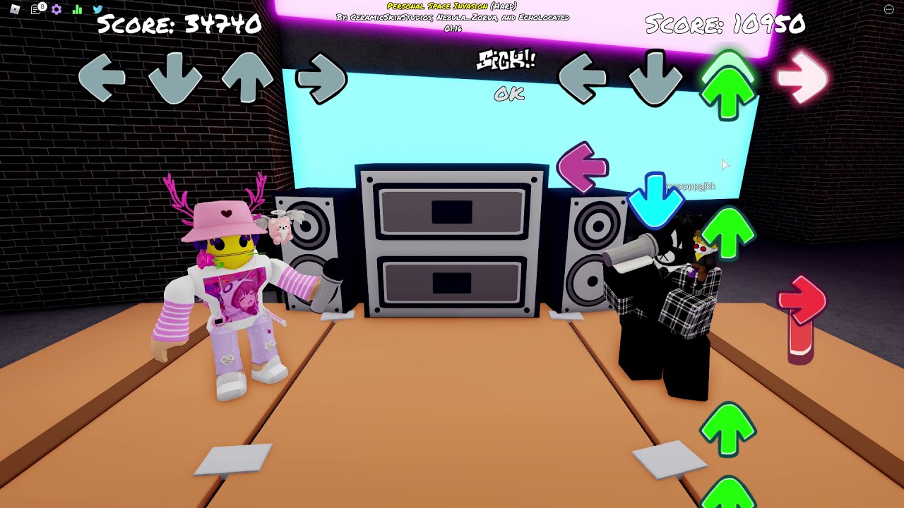 (Update) New animation Brightside and new songs. Personal Space Invasion (hard) |funkin friday