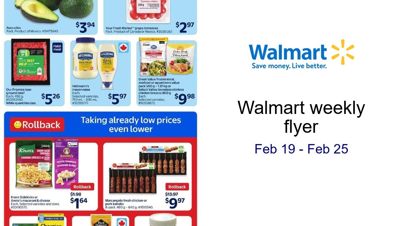 Walmart weekly flyer Feb 19 - Feb 25