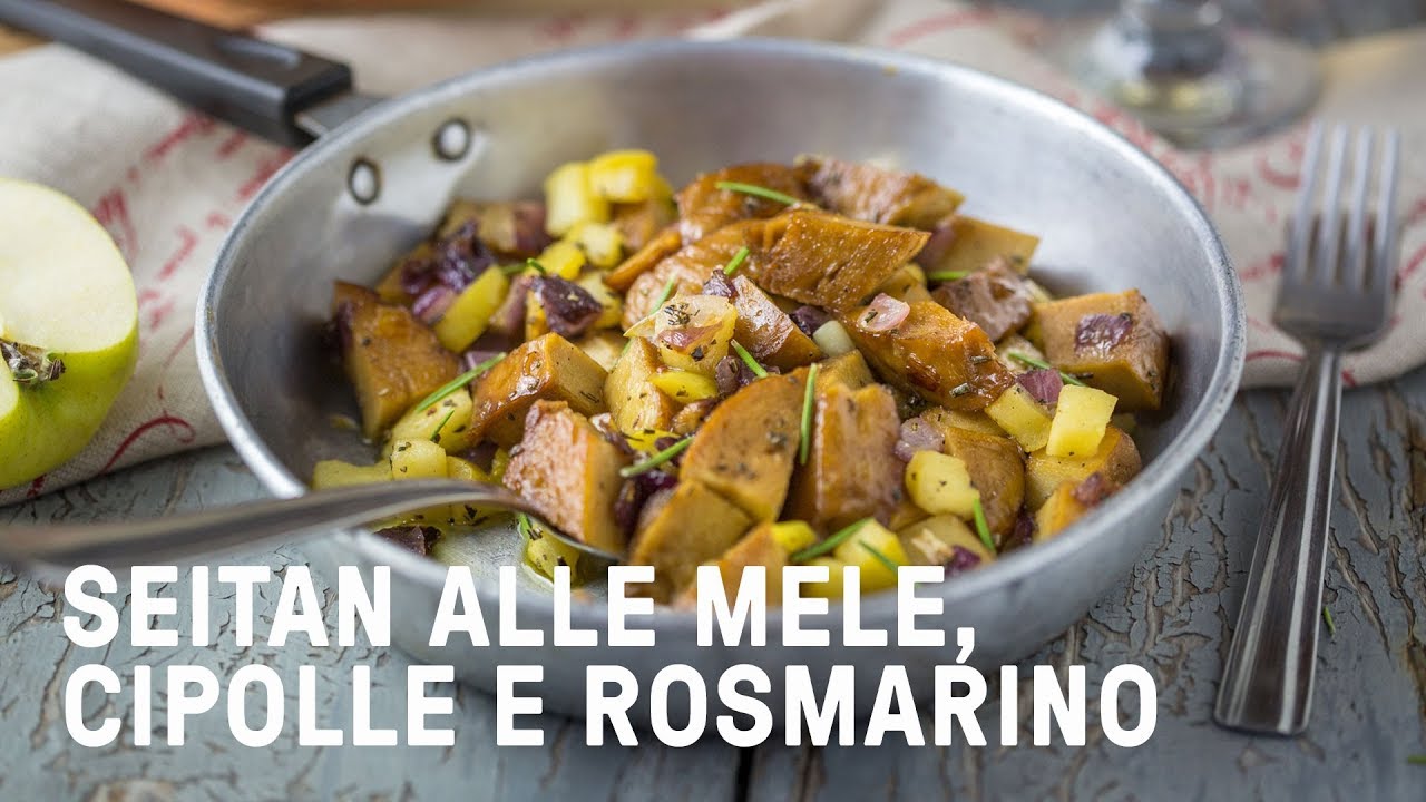 Seitan alle mele e rosmarino