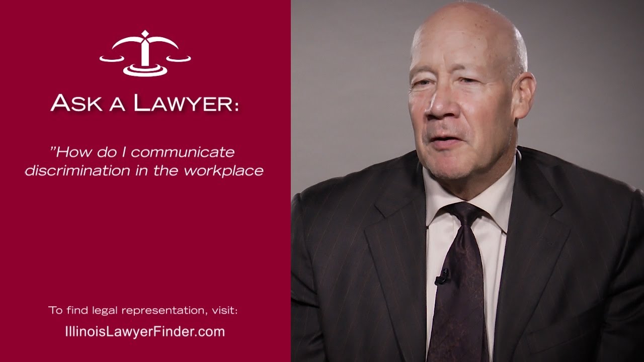 How do I communicate discrimination in the workplace?