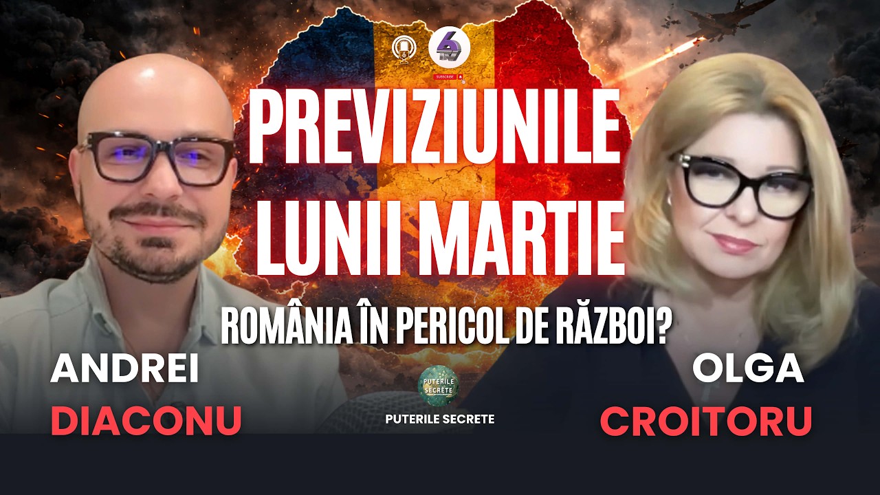 PREVIZIUNILE LUNII MARTIE - SE AFLĂ ROMÂNIA ÎN PERICOL DE RĂZBOI? - CU ANDREI DIACONU