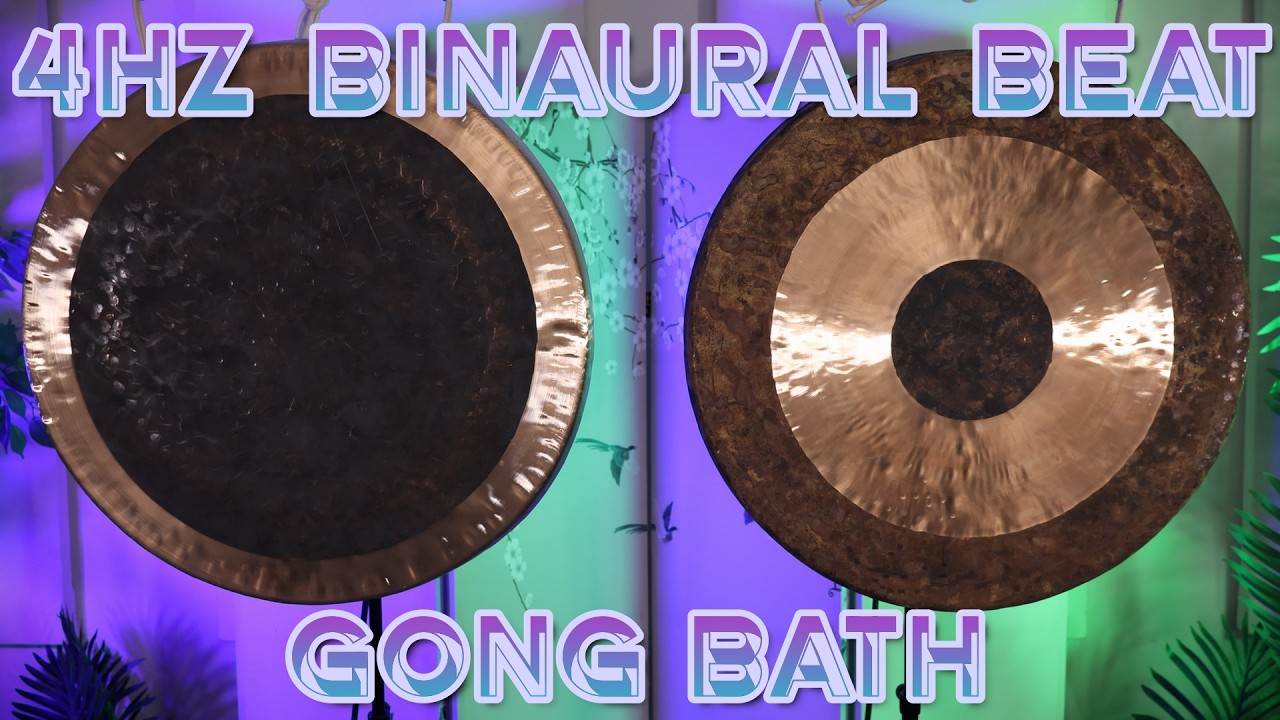 Binaural Beats Gong Bath | 4Hz Theta Wave | Gongs Unlimited