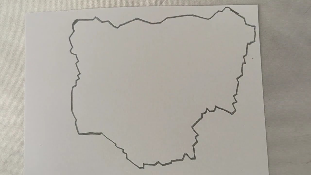 How To Draw Map Of Nigeria Step By Step