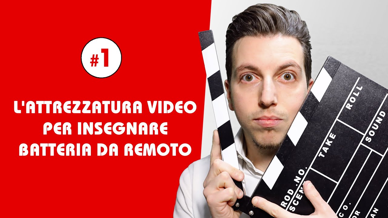 Lavorare con i video - L'attrezzatura video per insegnare batteria da remoto