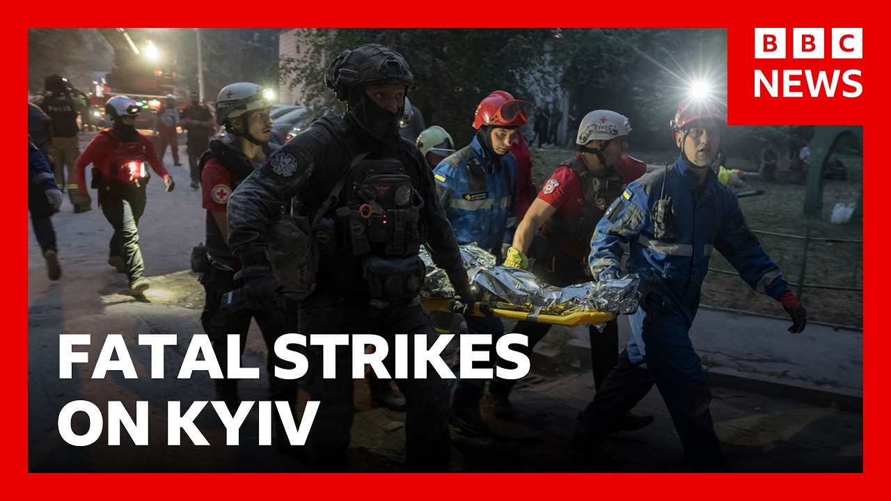 Ukraine warns of interceptor missile shortage as at least 22 killed in Kyiv region | BBC News