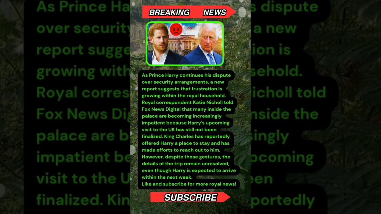 Palace Reportedly Losing Patience as Prince Harry's UK Visit Remains Uncertain