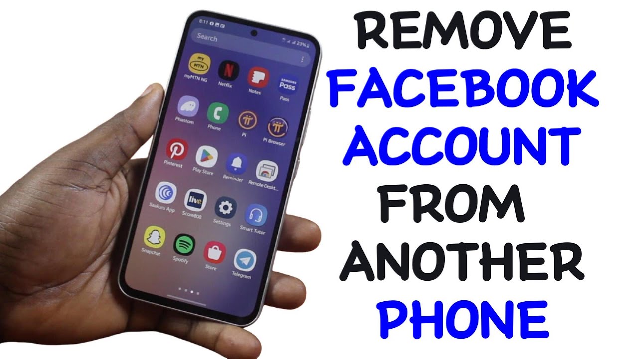 Как удалить аккаунт Facebook с другого телефона