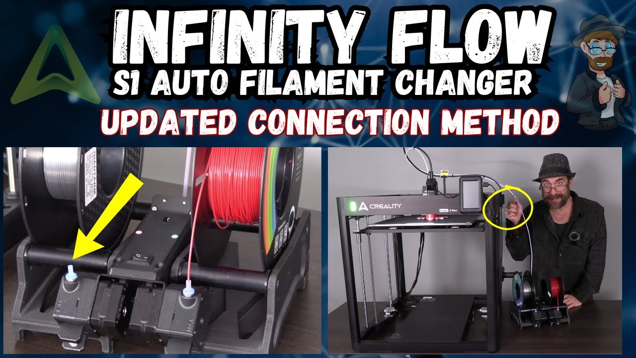 InfinityFlow3D S1 Auto Filament Changer, on Creality Ender 5 MAX.