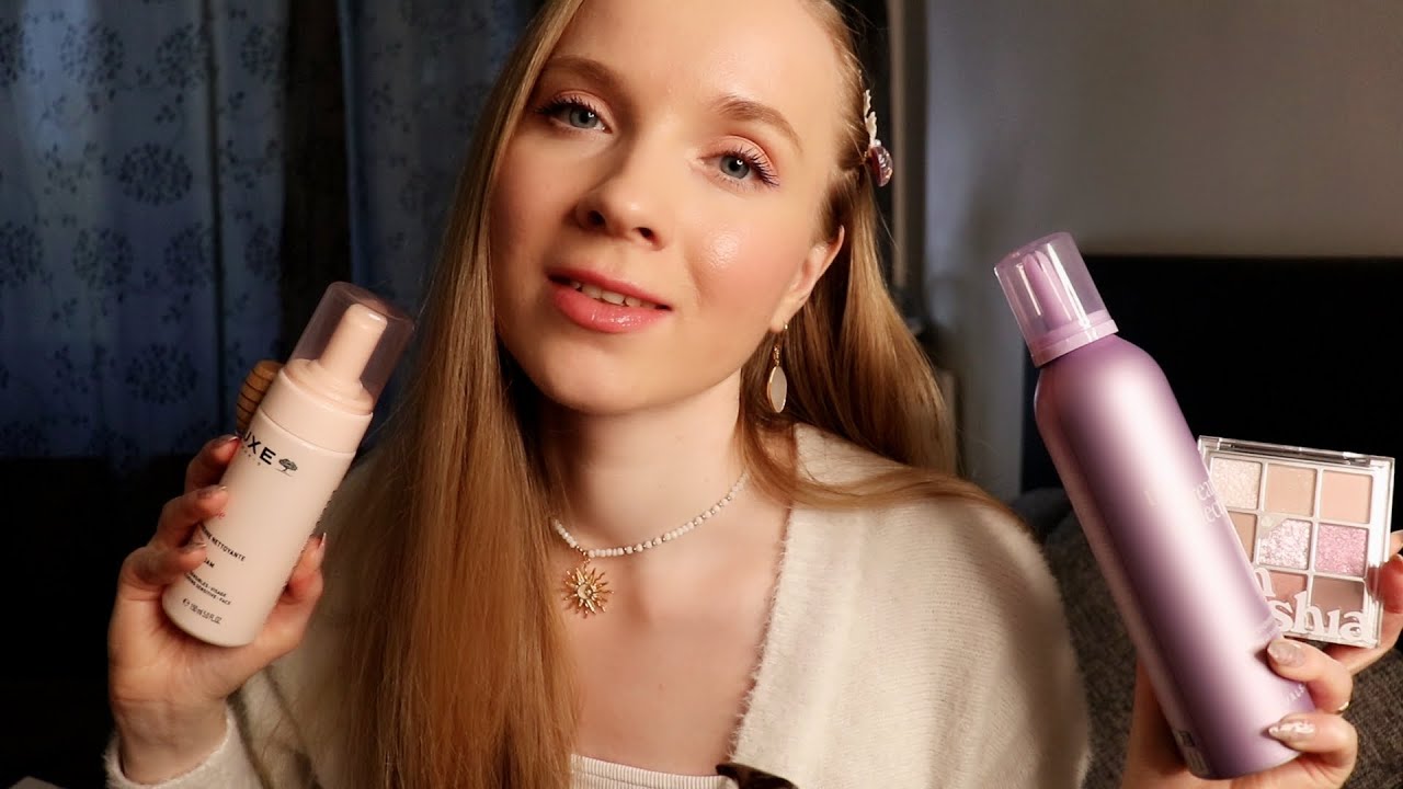 ASMR SUOMI Kosmetiikka Ostoksia💕 Esittely video🧴Kuiskauksia Rentoutumiseen