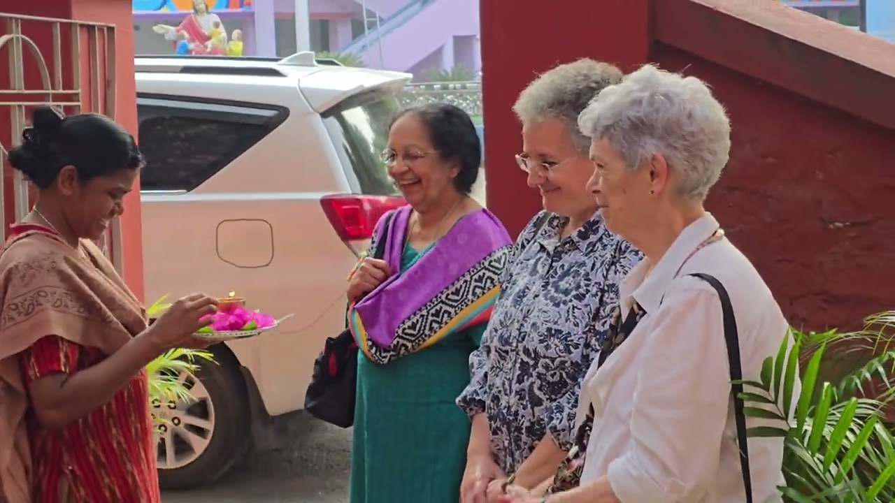WELCOME OF S. DOLORES, S. CRISTINA AND S. MAURICE TO SAMBALPUR, ODISHA, INDIA