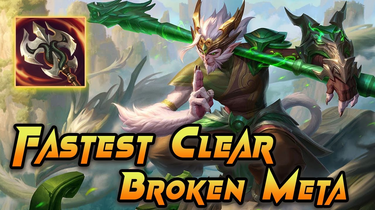 WILD RIFT WUKONG JUNGLE GUIDE | RANK 1 WUKONG BUILD & BEST JUNGLE CLEAR | BROKEN META BUILD S17