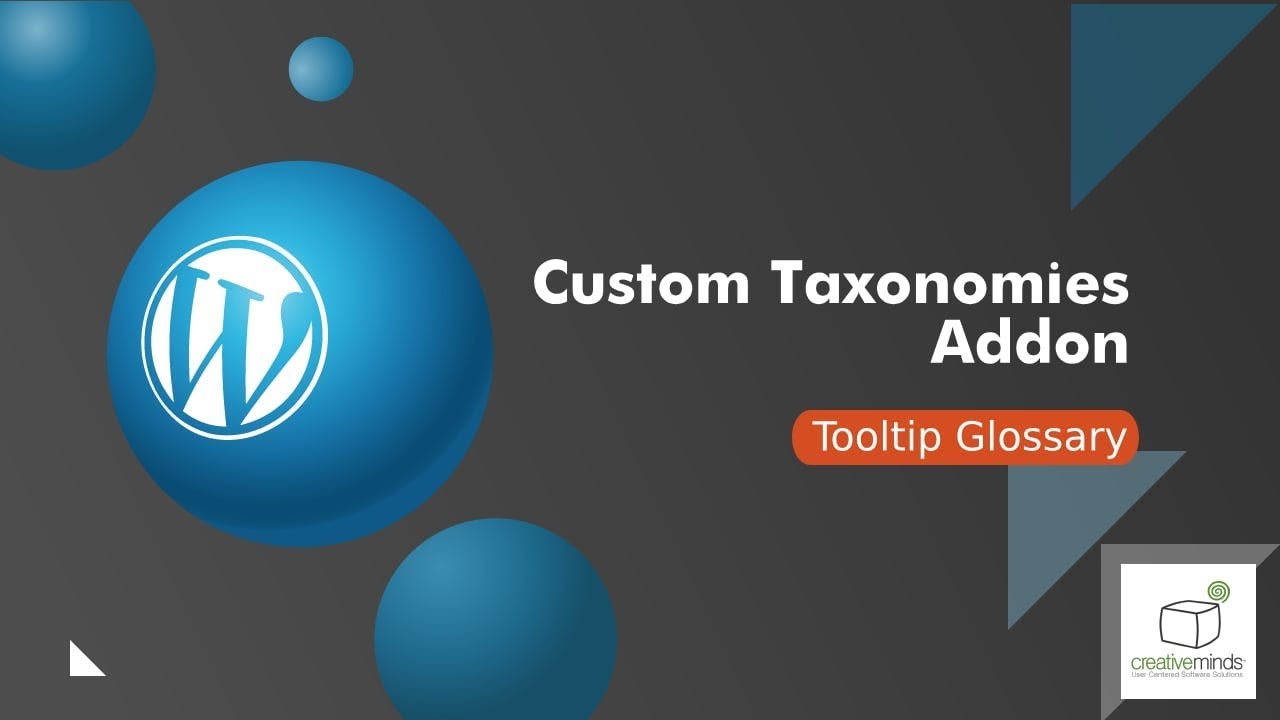 Custom Taxonomies Add-On for the Tooltip Glossary Plugin | WordPress