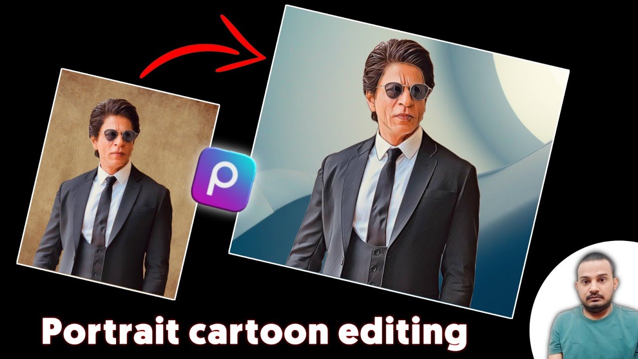 PicsArt portrait Cartoon Photo Editing Tutorial🔥|| portrait image editing || vector art