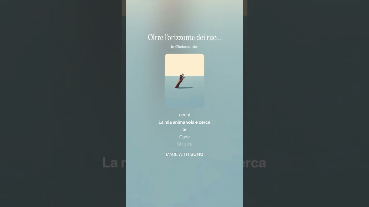 Oltre l'orizzonte dei tuoi occhi