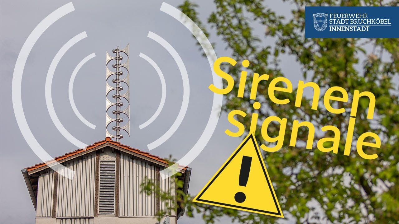 Sirenensignale der Bevölkerungswarnung