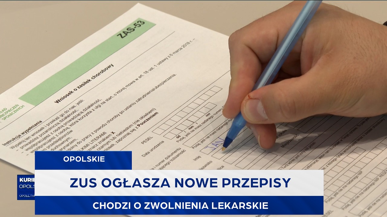 ZUS ogłasza nowe przepisy. Chodzi o zwolnienia lekarskie
