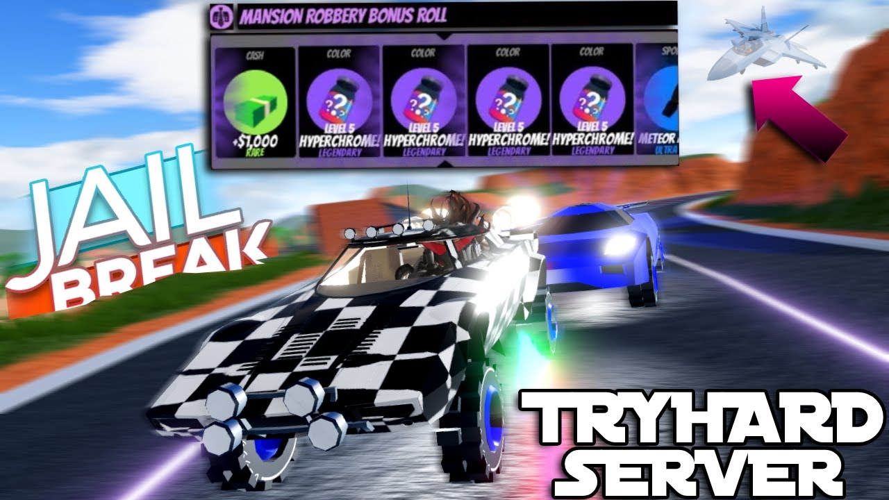 INSANE HYPERCHROME Grinding on a Tryhard Server | Roblox Jailbreak