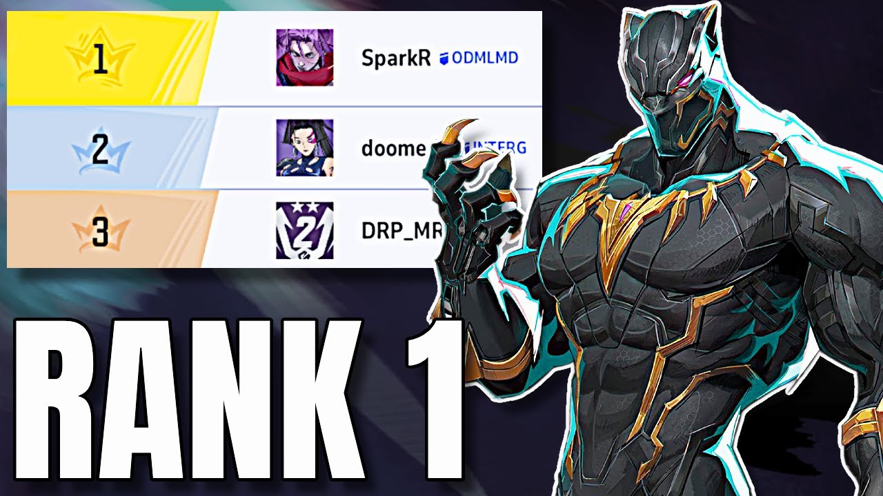 The STRONGEST BLACK PANTHER at RANK 1 - Marvel Rivals