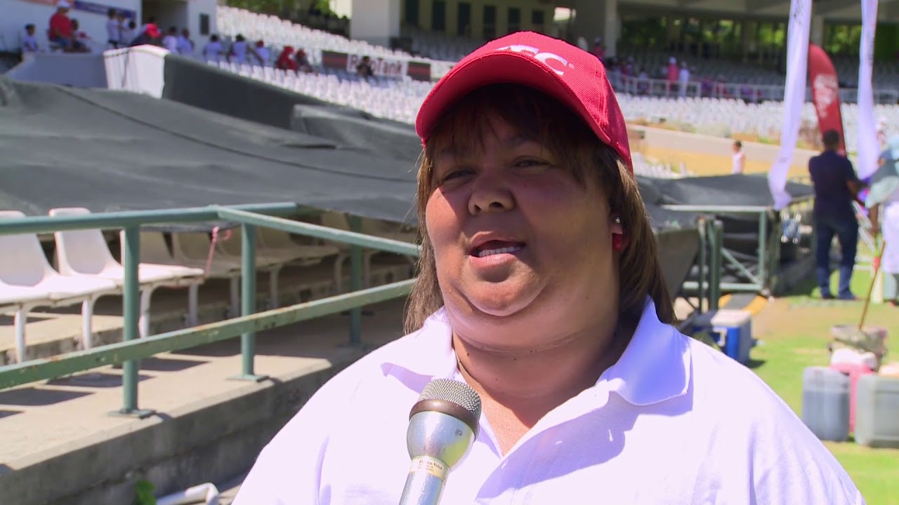 Proteas square series against KFC Mini-Cricket kids at Newlands