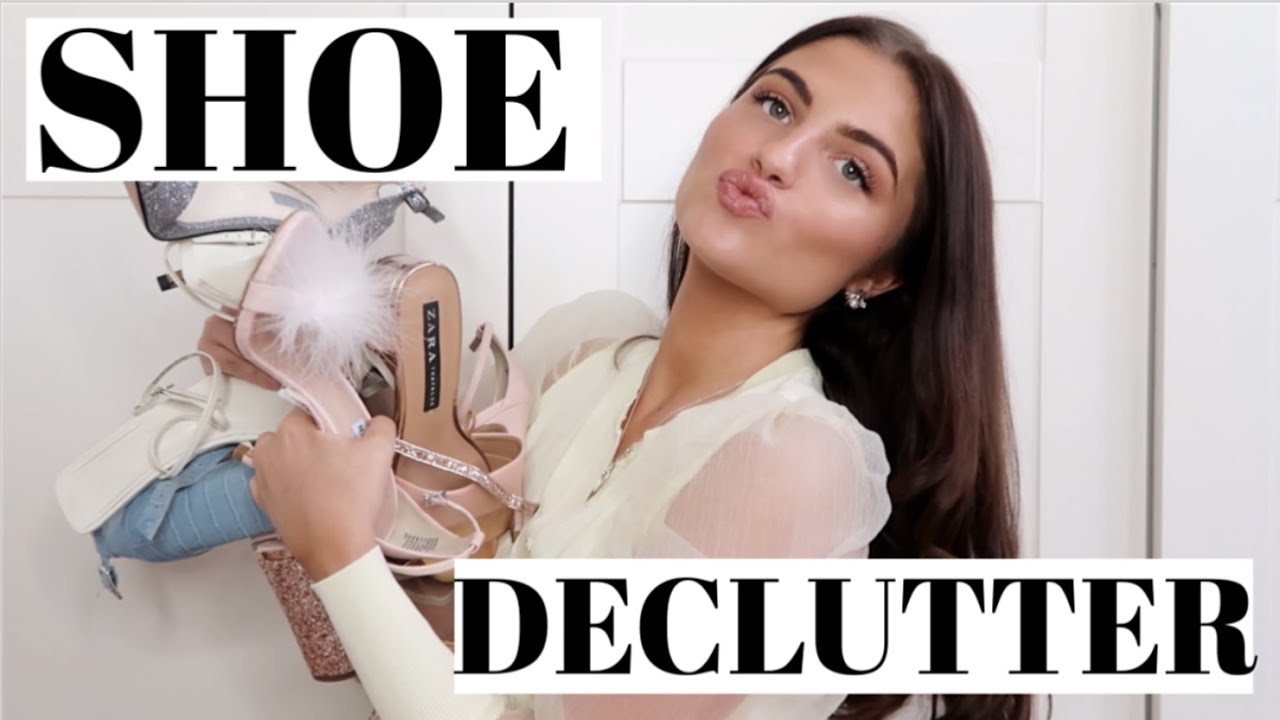 CLEAR OUT MY SHOE COLLECTION WITH ME! SHOE DECLUTTER