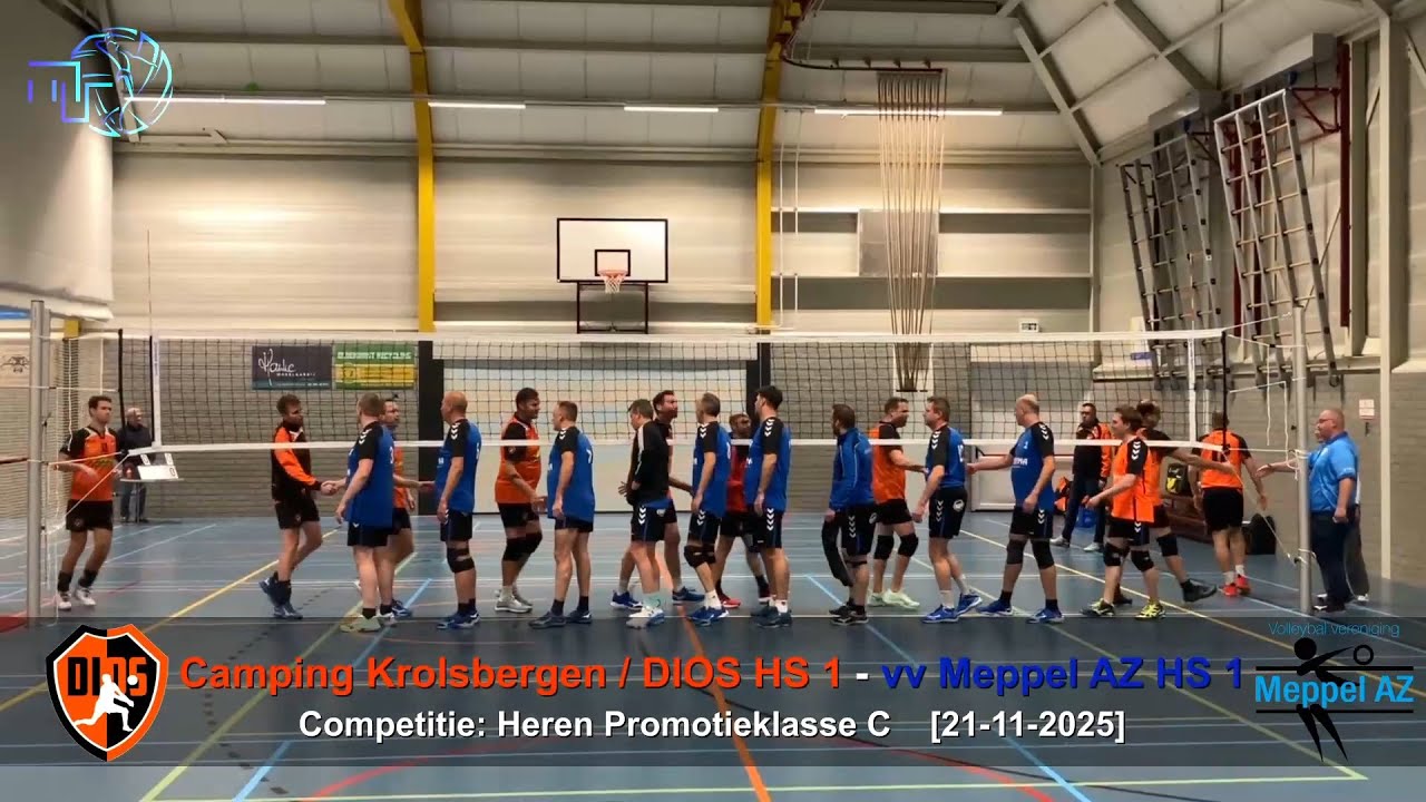 Volleybal Heren Promotieklasse C: Camping Krolsbergen / DIOS H1 - vv Meppel AZ H1 [21-11-2025]