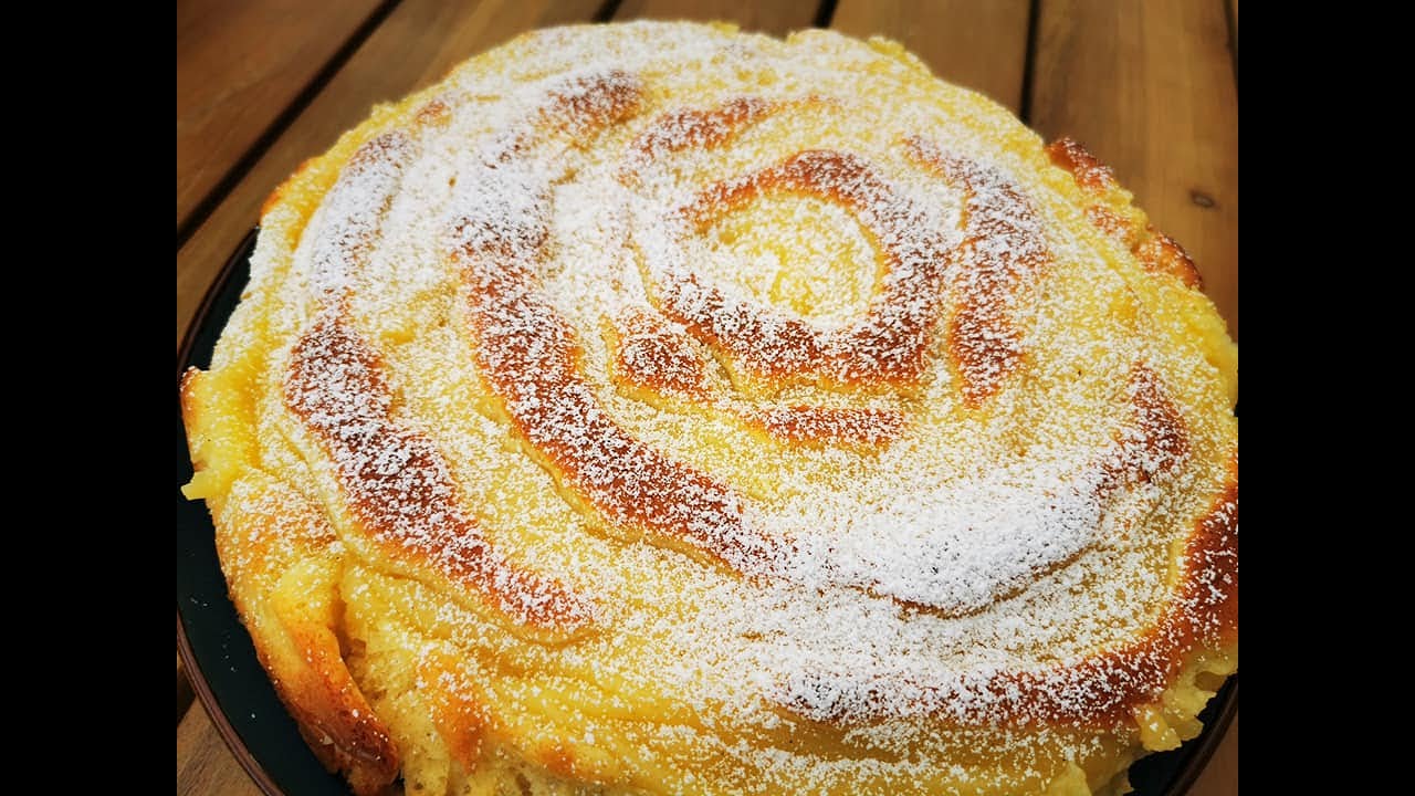Apfelkuchen mit Vanille-Creme ❤️ einfach, schnell und megalecker