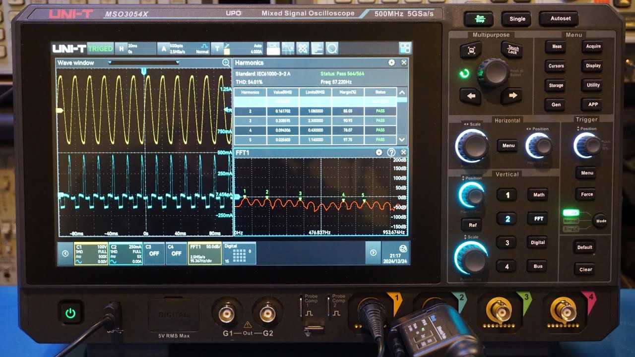 UNI-T MSO3054X 500 MHz Mixed Signal Oscilloscope Review