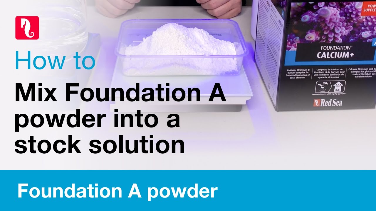 How to mix Foundation A powder into a stock solution