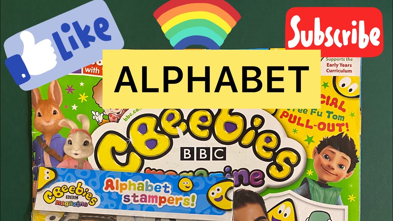 CBEEBIES MAGAZINE (ALPHABET STAMPERS) ☀️🔥A B C D....😄😁