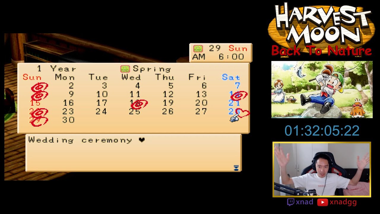 Can we get MARRIED in FIRST SEASON? [Harvest Moon: Back to Nature] Elli% Speedrun in 1:32:05