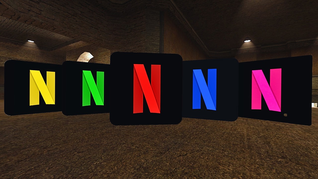 COLORFUL Netflix Nextbots PARTY CHASE in Forest Gotten l Garry's Mod Game