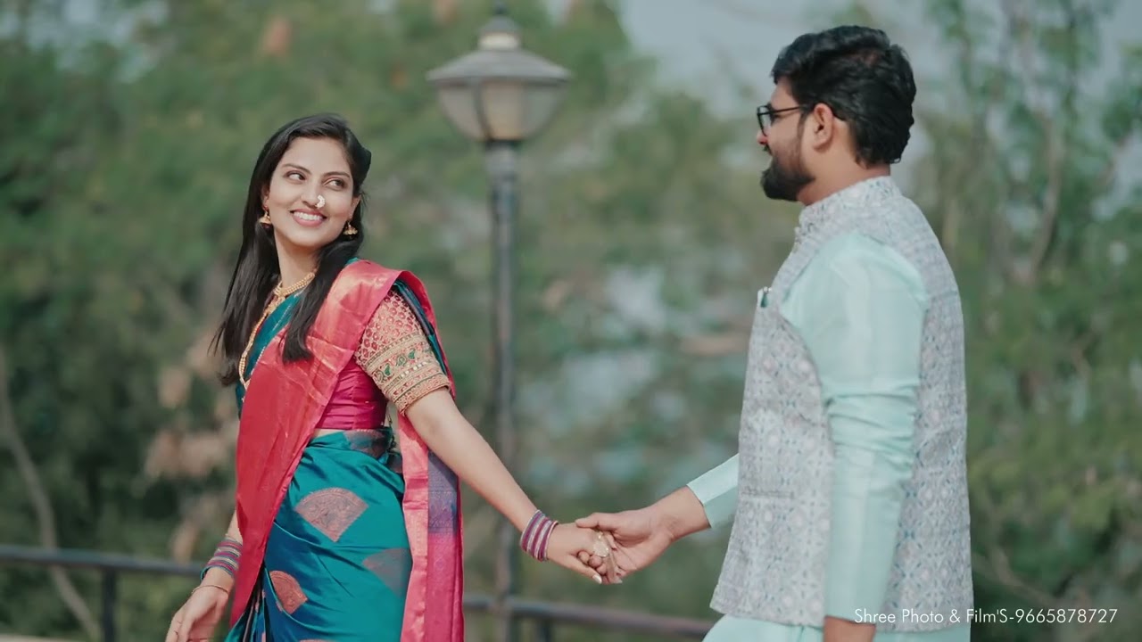 Best traditional pre-wedding shoot (Sakshi♥️Aniket)l Akluj video l Jahir jhala jagala (Audio)