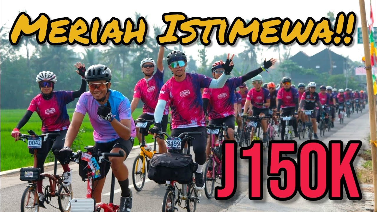 LUAR BIASA!! Gowes 158Km naik sepeda lipat // J150K 2025 emang KEREN!!