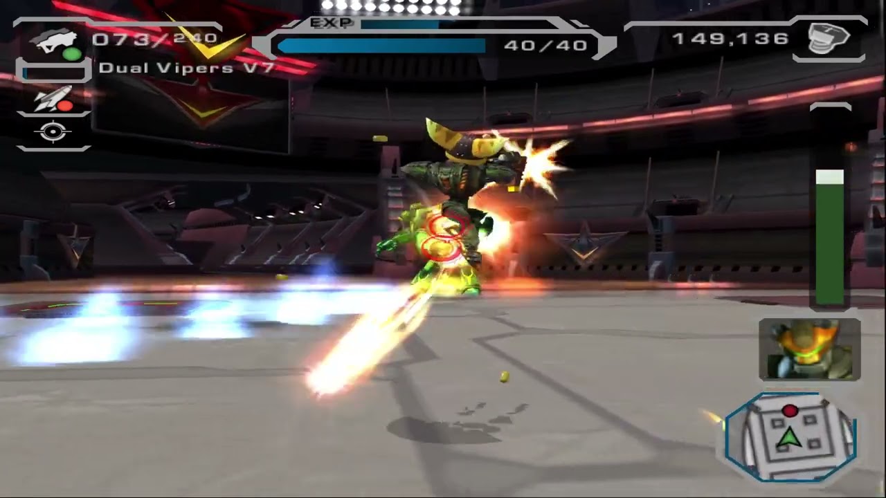 Ratchet Deadlocked Reactor Battle(No Damage) Exterminator Difficulty PCSX2 1.6.0 #ratchetandclank