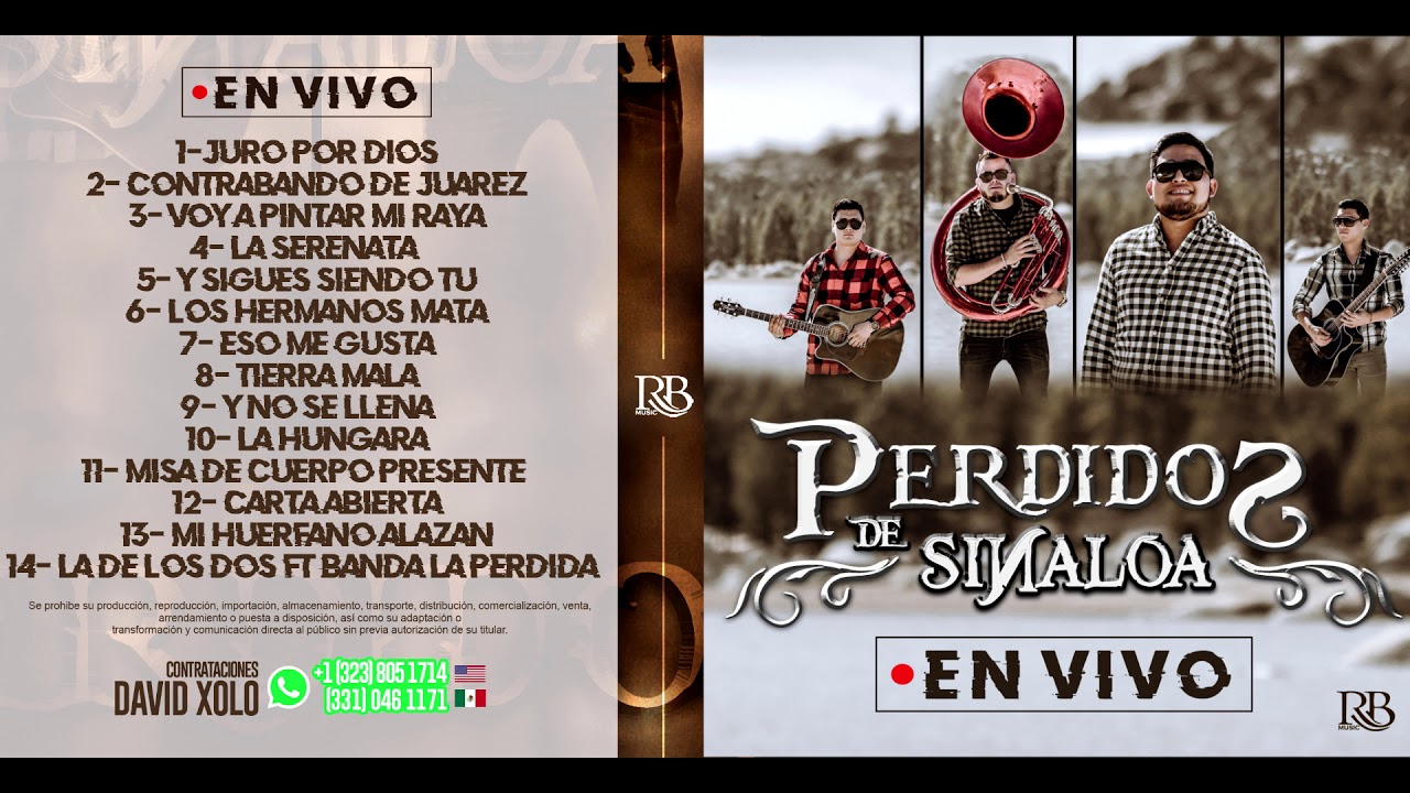 Perdidos de Sinaloa - En Vivo (Disco Completo 2019)