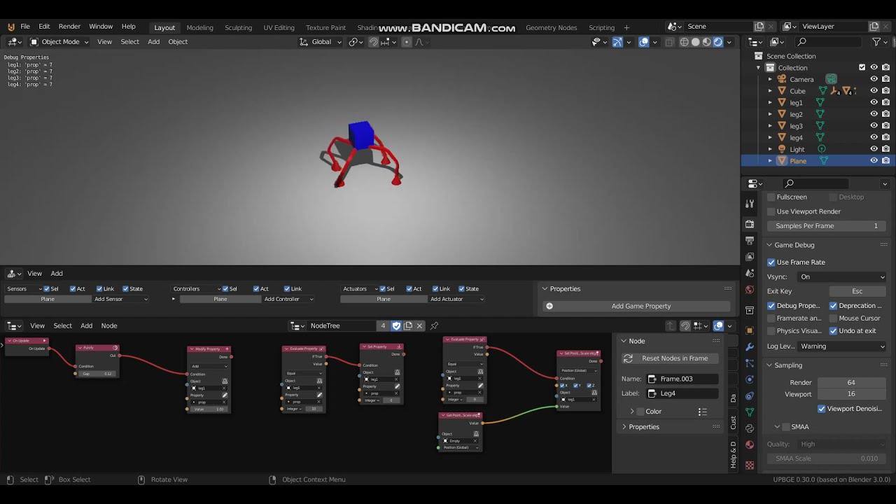 [UPBGE 3.0]Logic Node Editor (Set Position ,Get Position )