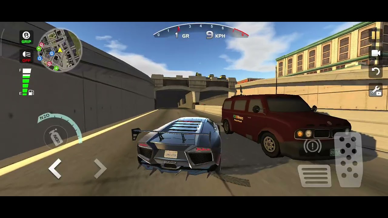 Drive the car racing 