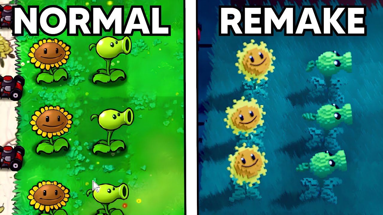 O REMAKE DO PLANTS VS ZOMBIES CLASSICO É MUITO DIVERTIDO
