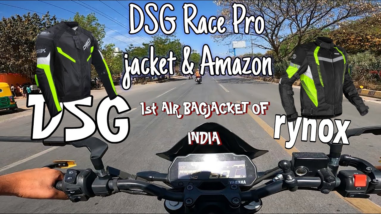 DSG Race Pro jacket & Amazon 🧥 |1st AIR BAGJACKET OFINDIA | Full Details|
