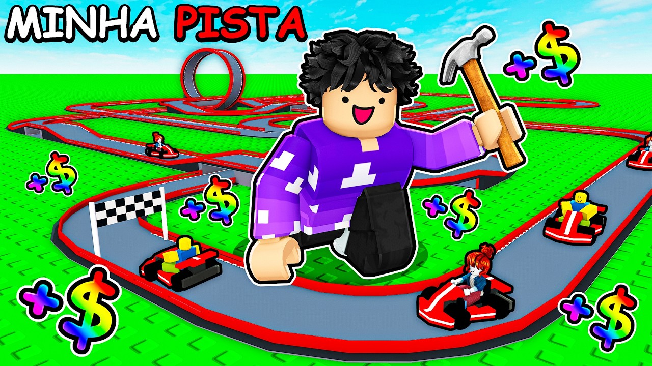 Eu fiz MILHÕES construindo a MELHOR PISTA de CARRINHO do Roblox