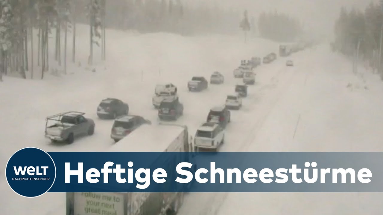 NATURKATASTROPHE: Heftiger Wintereinbruch beschert Kalifornien meterweise Schnee