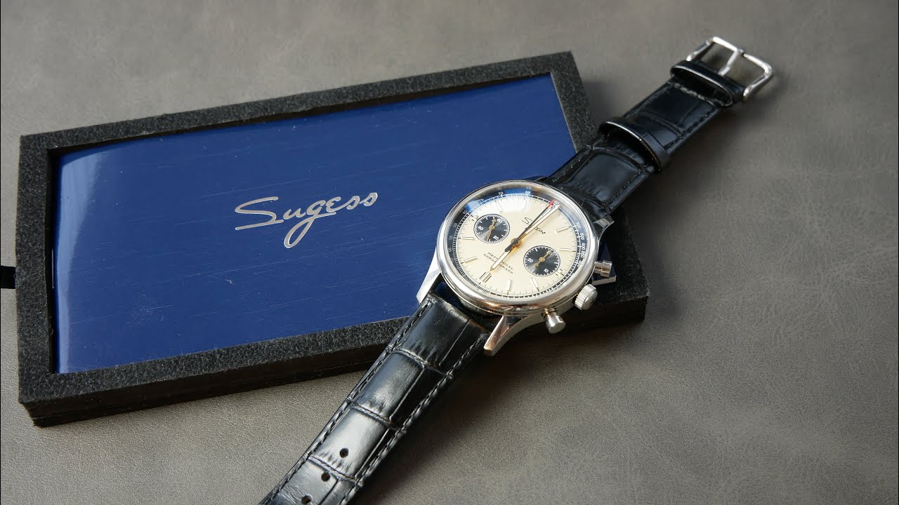 Seagull / Sugess 1963 - Mechanischer Chronograph - 40mm Panda Beige