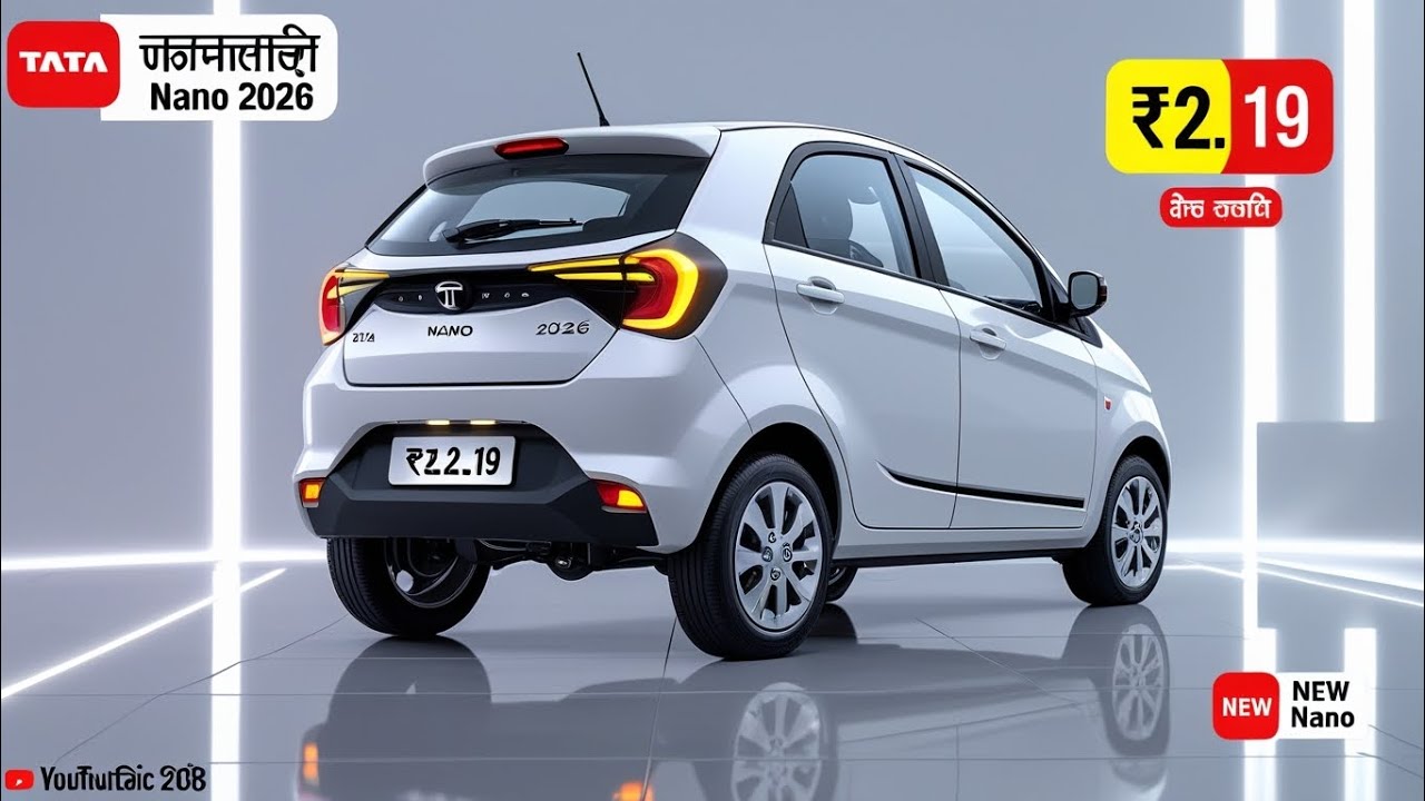 😱 Tata Nano 2026 हुई Launch! | सिर्फ ₹2.19 लाख में 🔥 | New Nano Pearl White 🚗🇮🇳