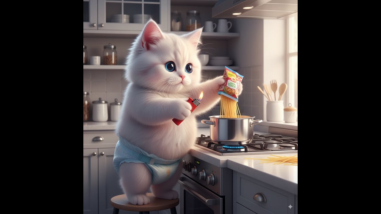 🔥  Mark Accidentally Burns Kitchen 🐾❤️ | Meow's Mind |#KidsEntertainmentUSA #3DAnimationShorts